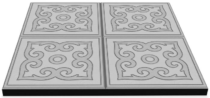 Форма С8 Квадрат Краковский Новый 30х30х3 см фото 3